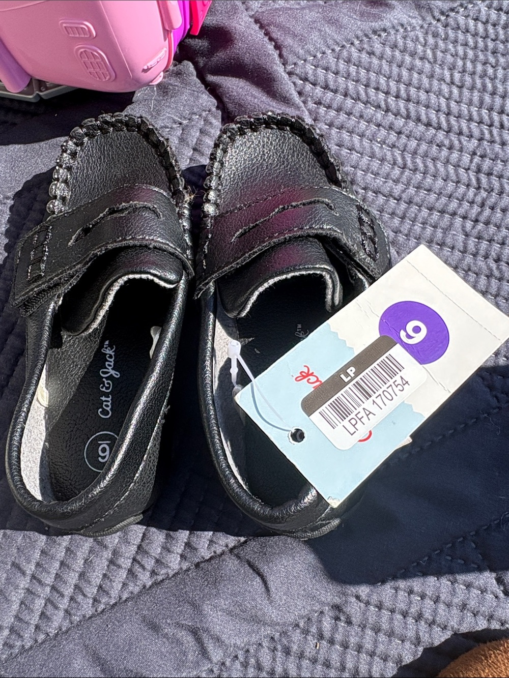 Black loafers